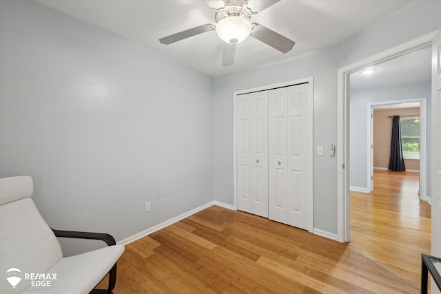 11419 Autumn Breeze Trl, Clio, MI 48420 - unfurnished room featuring light wood-type flooring and ceiling fan