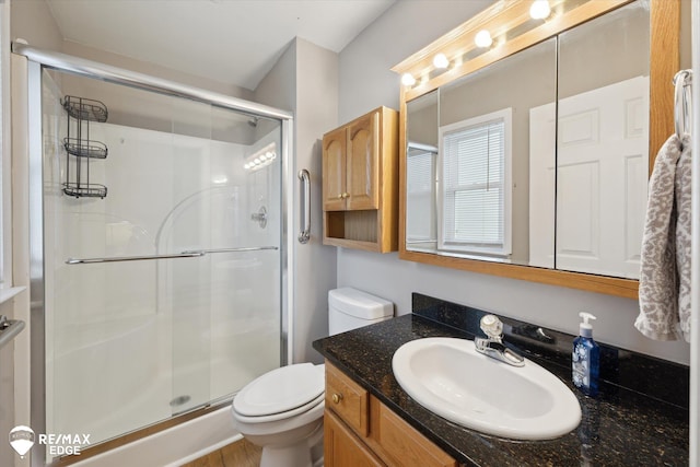 11419 Autumn Breeze Trl, Clio, MI 48420 - bathroom featuring vanity and a stall shower