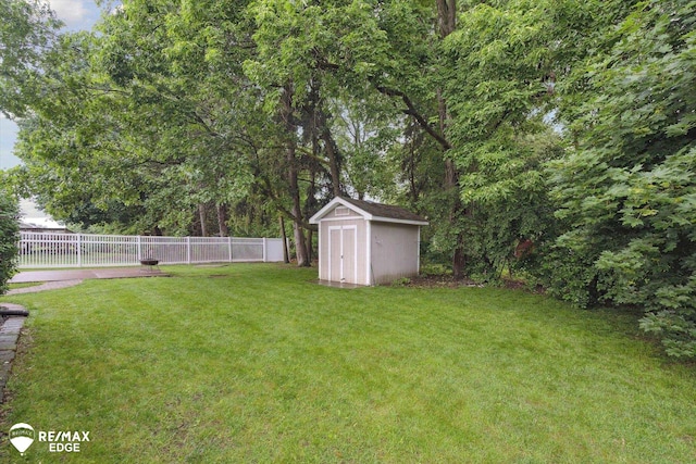 11419 Autumn Breeze Trl, Clio, MI 48420 - view of yard with a shed