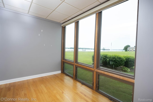 1660 River Rd Unit 7, Marysville, MI 48040 - unfurnished room with light wood-style floors and a drop ceiling