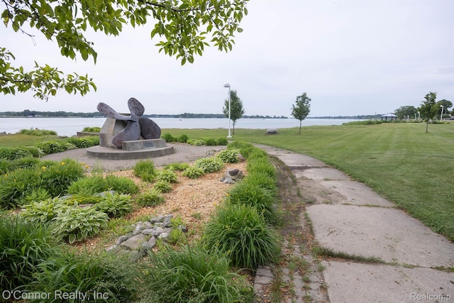 1660 River Rd Unit 7, Marysville, MI 48040 - surrounding community with a water view and a lawn