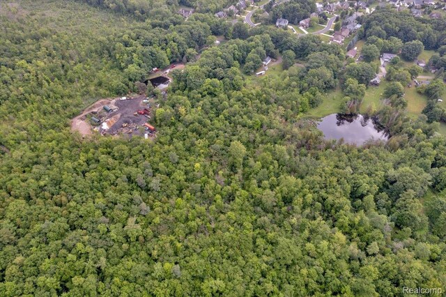 4155 Mill Lake Rd, Lake Orion, MI 48360 - aerial view of property's location featuring a forest and a large body of water