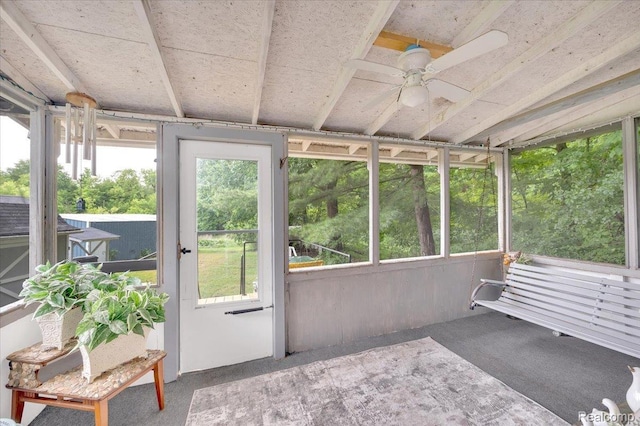 4155 Mill Lake Rd, Lake Orion, MI 48360 - sunroom with a ceiling fan and healthy amount of natural light