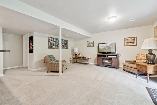9422 Timber Ridge Dr, Grand Blanc, MI 48439 - living area with light colored carpet