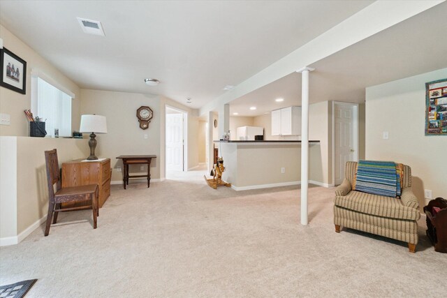 9422 Timber Ridge Dr, Grand Blanc, MI 48439 - sitting room featuring light colored carpet and recessed lighting