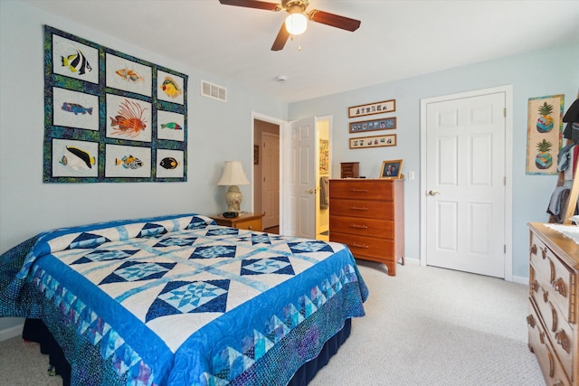 9422 Timber Ridge Dr, Grand Blanc, MI 48439 - carpeted bedroom featuring baseboards and ceiling fan