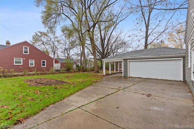 20628 Alger St, Saint Clair Shores, MI 48080 - view of property exterior featuring a yard and a garage