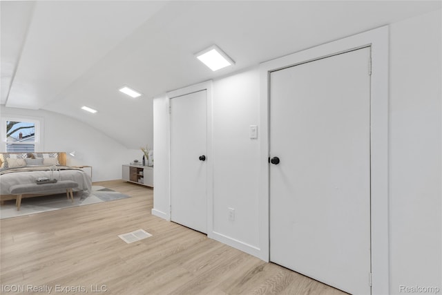 20628 Alger St, Saint Clair Shores, MI 48080 - bedroom with wood finished floors and vaulted ceiling
