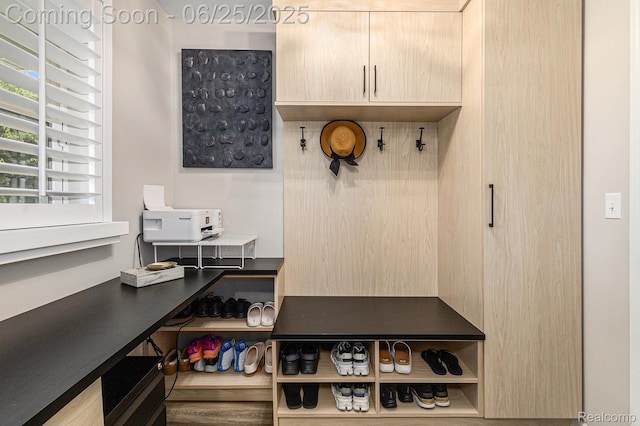 475 Jenny Way, Brighton, MI 48116 - mudroom with wood finished floors and built in desk