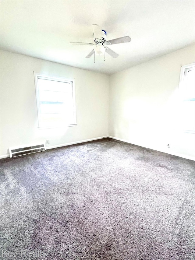 13509 Backus St, Southgate, MI 48195 - spare room featuring a ceiling fan and carpet floors