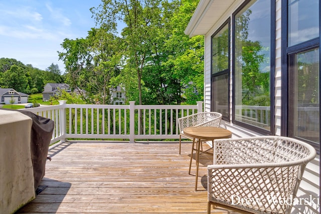 8205 Autumn Acres Dr, Rockford, MI 49341 - view of wooden deck