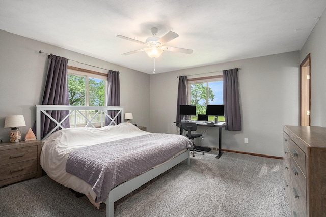 33370 Frantz Dr, Niles, MI 49120 - bedroom featuring light carpet and a ceiling fan