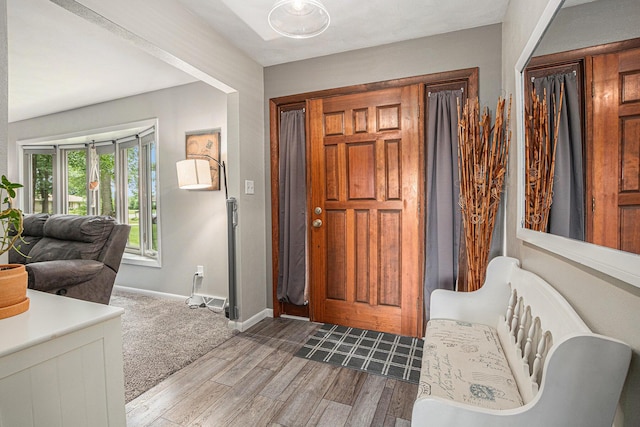 33370 Frantz Dr, Niles, MI 49120 - entryway with baseboards and wood finished floors
