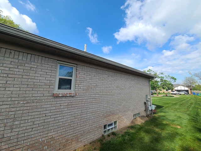 3393 Kevin Cir, Warren, MI 48092 - view of side of property featuring a lawn and brick siding