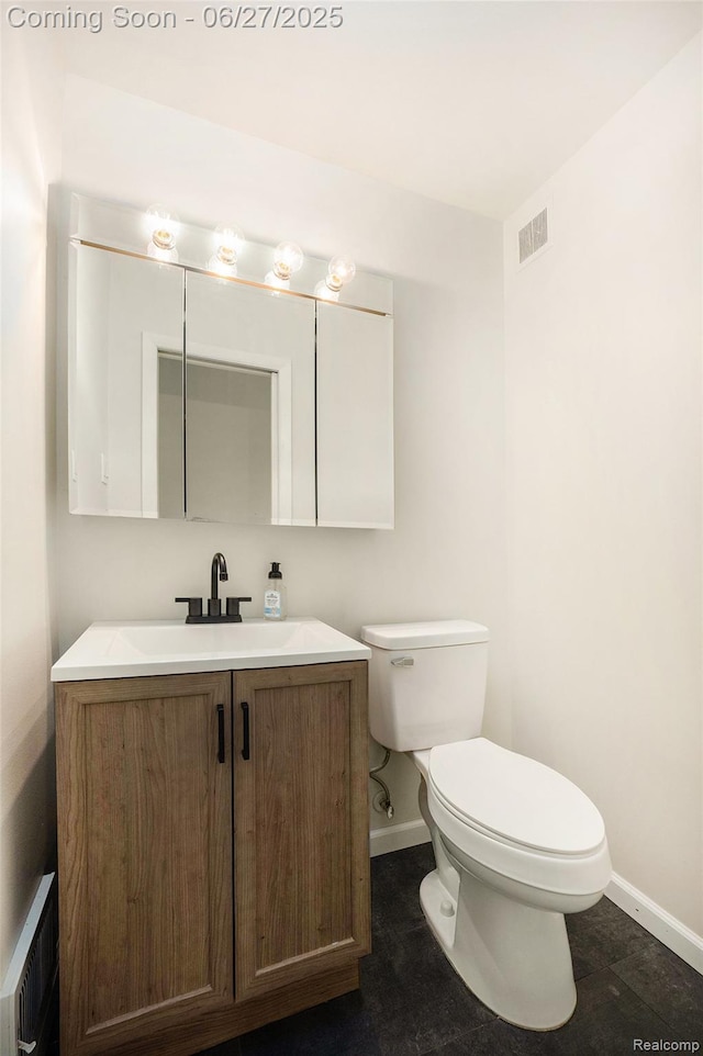 22252 Dale Allen St, Mount Clemens, MI 48035 - half bathroom with baseboards and vanity