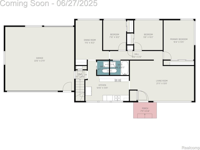 22252 Dale Allen St, Mount Clemens, MI 48035 - view of room layout
