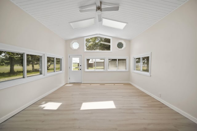 15379 Howard Rd, Hanover, MI 49241 - unfurnished sunroom featuring lofted ceiling