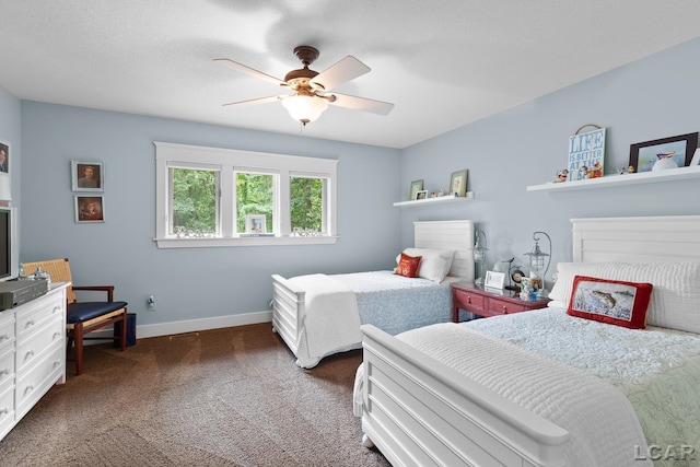 14967 S Shore Dr, Addison, MI 49220 - bedroom with carpet and ceiling fan