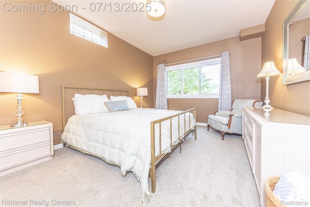 285 Ash Ct, South Lyon, MI 48178 - bedroom with carpet flooring and vaulted ceiling