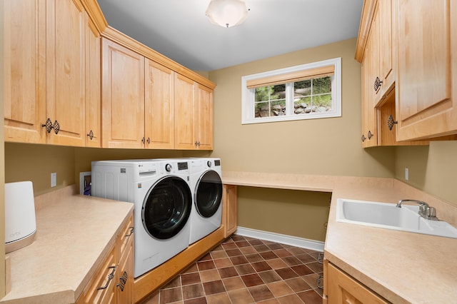 1431 Edgemoor Ave, Kalamazoo, MI 49008 - washroom with washing machine and clothes dryer and cabinet space