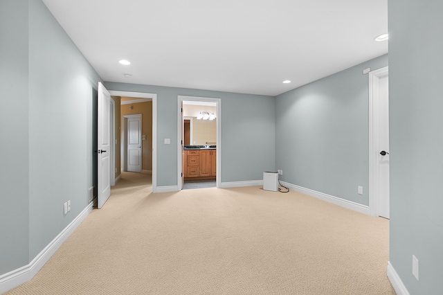 1431 Edgemoor Ave, Kalamazoo, MI 49008 - basement with light carpet and recessed lighting