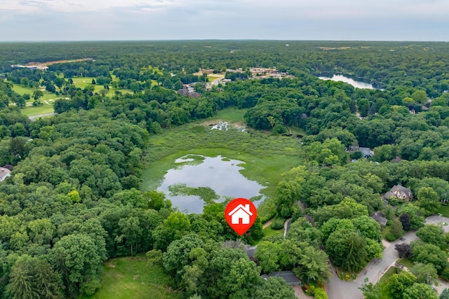 1431 Edgemoor Ave, Kalamazoo, MI 49008 - view of property location featuring a large body of water and a heavily wooded area