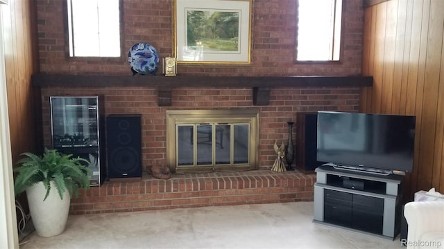 5396 Provincial Dr, Bloomfield Hills, MI 48302 - living area featuring a fireplace