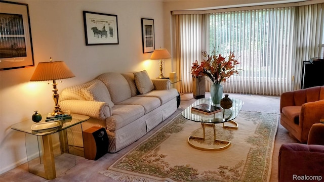 5396 Provincial Dr, Bloomfield Hills, MI 48302 - carpeted living area with baseboards