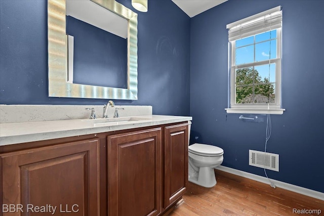 20077 Dovetail Dr, Brownstown, MI 48183 - bathroom with wood finished floors and vanity
