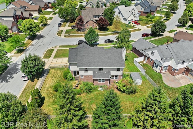 20077 Dovetail Dr, Brownstown, MI 48183 - aerial perspective of suburban area