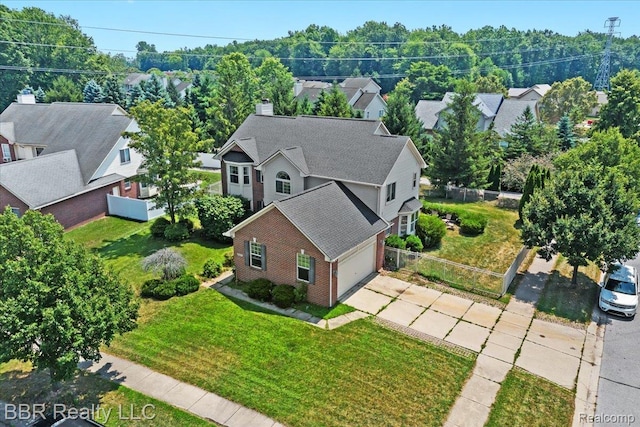 20077 Dovetail Dr, Brownstown, MI 48183 - aerial view of residential area
