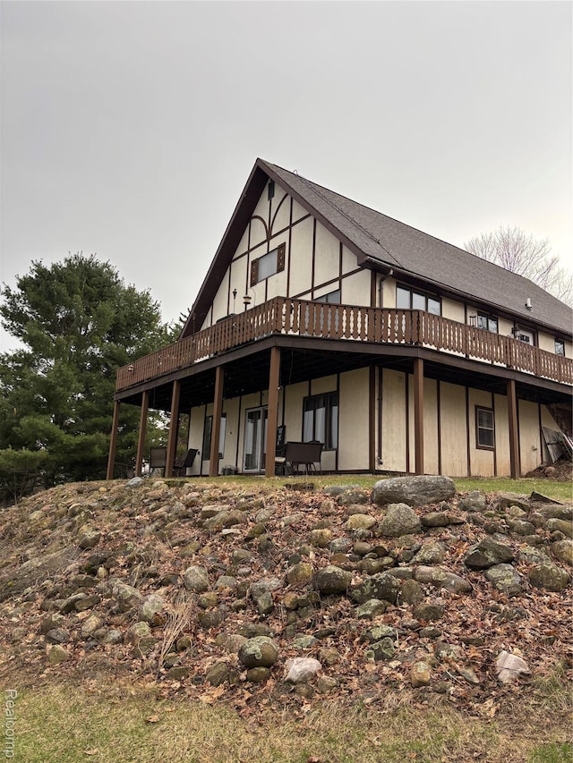 5636 Crescent St, Norway, MI 49870 - rear view of property with a deck