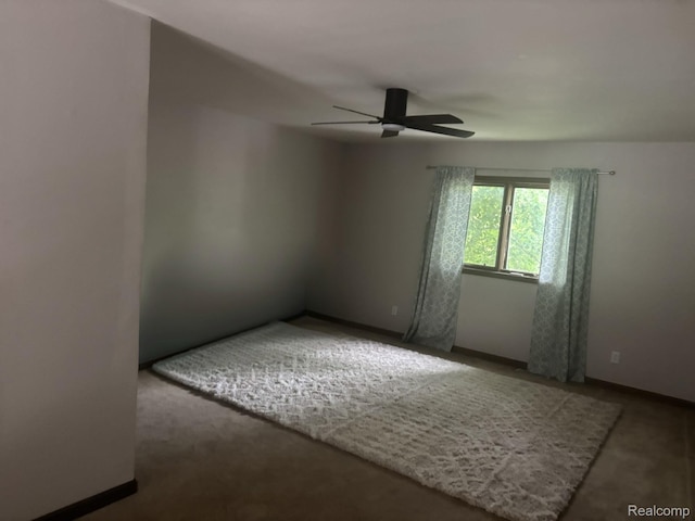 5636 Crescent St, Norway, MI 49870 - carpeted empty room featuring ceiling fan and baseboards