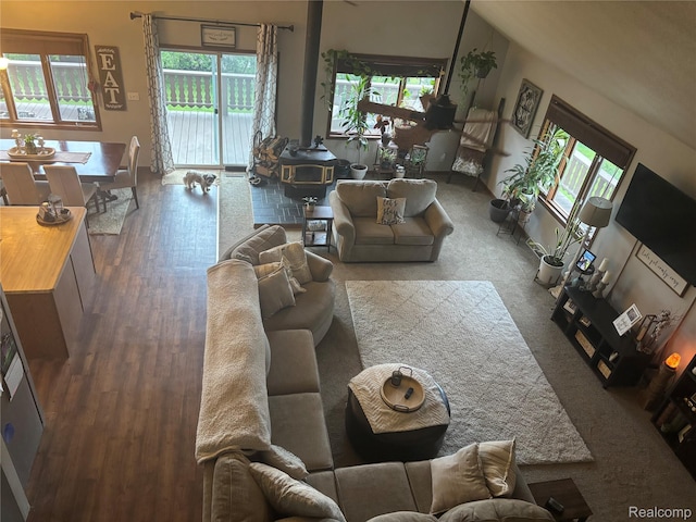 5636 Crescent St, Norway, MI 49870 - living area with wood finished floors