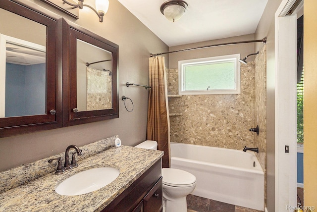 4788 Apache Trl, Columbiaville, MI 48421 - bathroom featuring shower / bath combination with curtain and vanity
