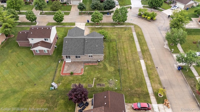 41215 Westfield Cir, Canton, MI 48188 - aerial view of property and surrounding area with nearby suburban area