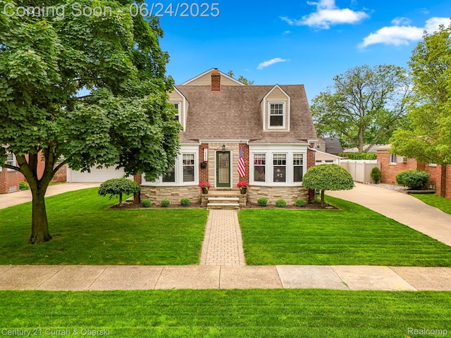 15275 Belmont Ave, Allen Park, MI 48101 - view of front of property with stone siding and roof with shingles