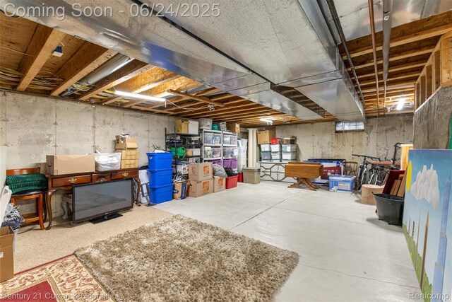 15275 Belmont Ave, Allen Park, MI 48101 - view of unfinished below grade area