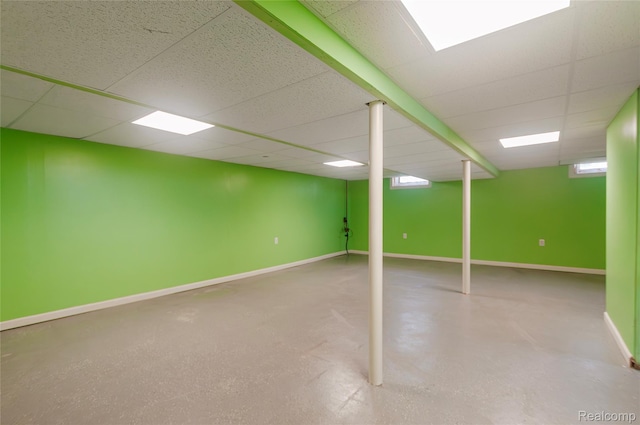 16555 Juliana Ave, Eastpointe, MI 48021 - basement with a drop ceiling