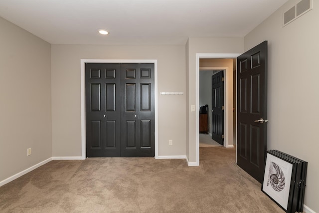 6615 Pleasantview Dr, Portage, MI 49024 - unfurnished bedroom featuring carpet floors, a closet, and recessed lighting