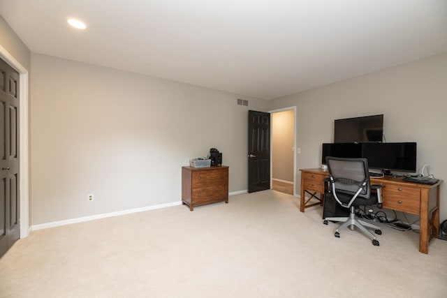 6615 Pleasantview Dr, Portage, MI 49024 - office featuring light carpet and recessed lighting