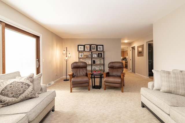 6615 Pleasantview Dr, Portage, MI 49024 - living area with light colored carpet and baseboards