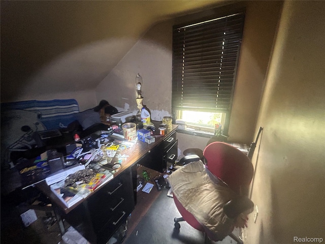 18602 Brinker St, Detroit, MI 48234 - office area with vaulted ceiling