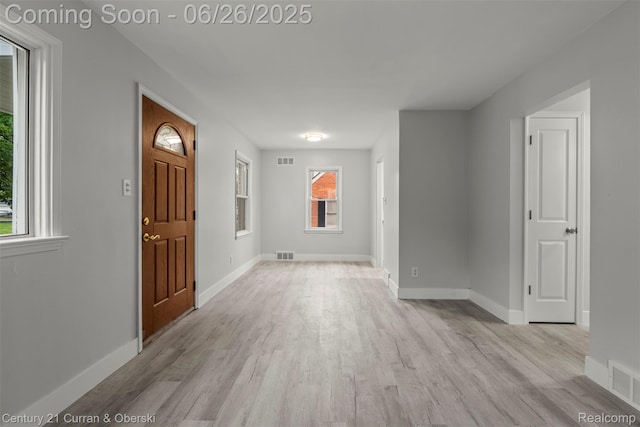 3244 Mckinley St, Canton, MI 48124 - foyer entrance with light wood-style floors