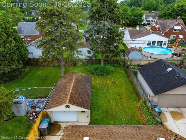 3244 Mckinley St, Canton, MI 48124 - aerial view of residential area featuring a pool