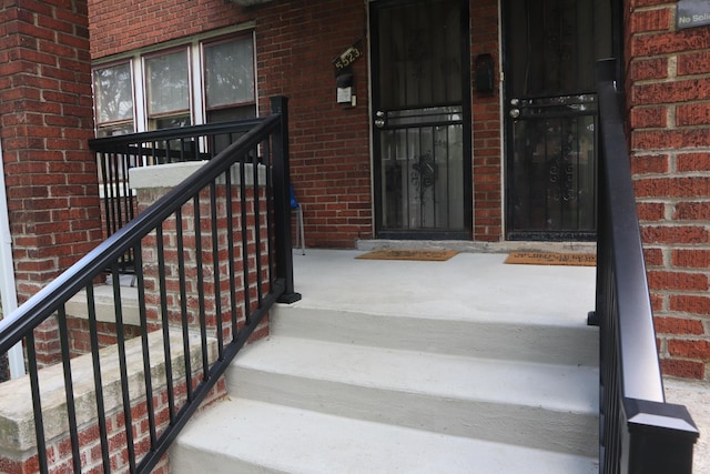 5523 Oregon St, Detroit, MI 48204 - property entrance with brick siding