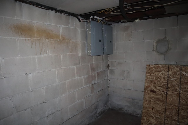 5523 Oregon St, Detroit, MI 48204 - unfinished basement with electric panel