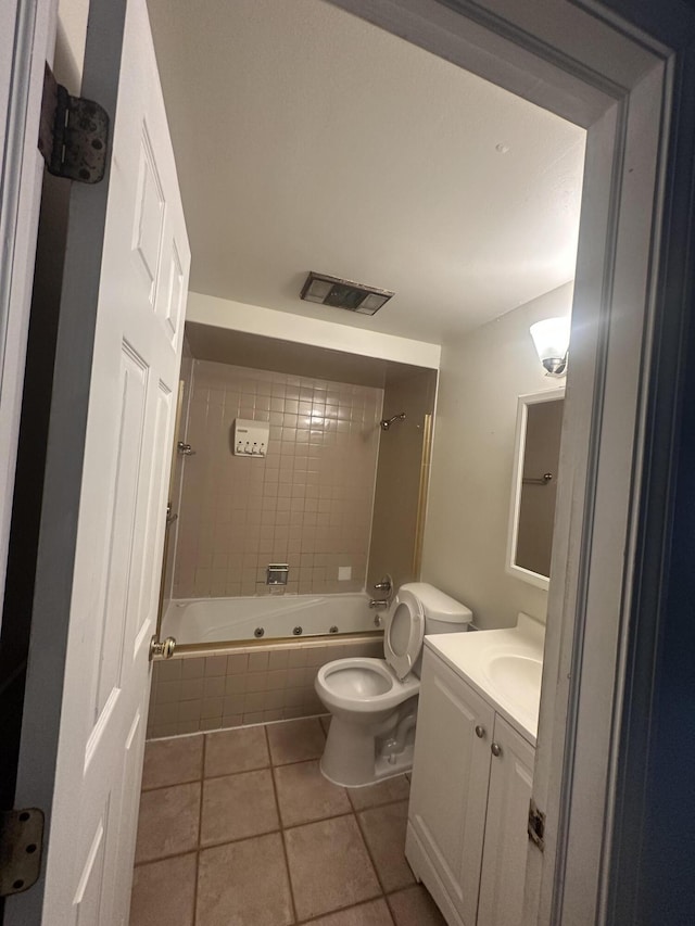 3002 Seaton Circuit N, Warren, MI 48091 - full bathroom featuring vanity, a combined bath / shower with jetted tub, and tile patterned flooring
