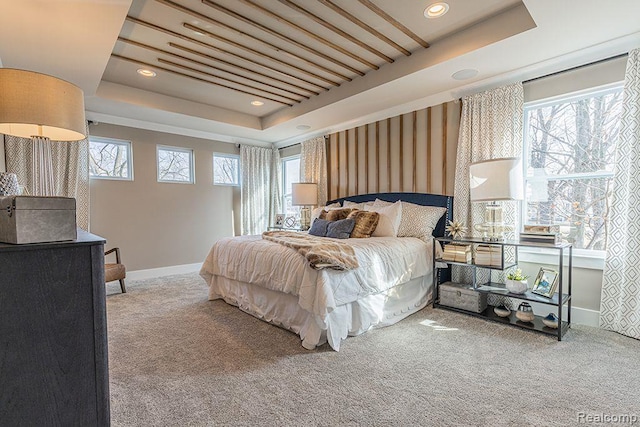 14238 Durant St, Linden, MI 48451 - carpeted bedroom featuring a tray ceiling and recessed lighting