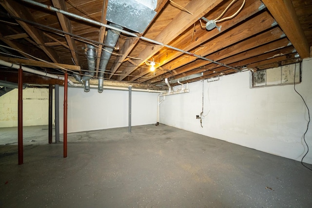 2712 Voorheis Rd, Waterford, MI 48328 - view of unfinished basement